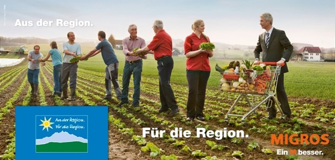 Migros aus der Region Kampagne