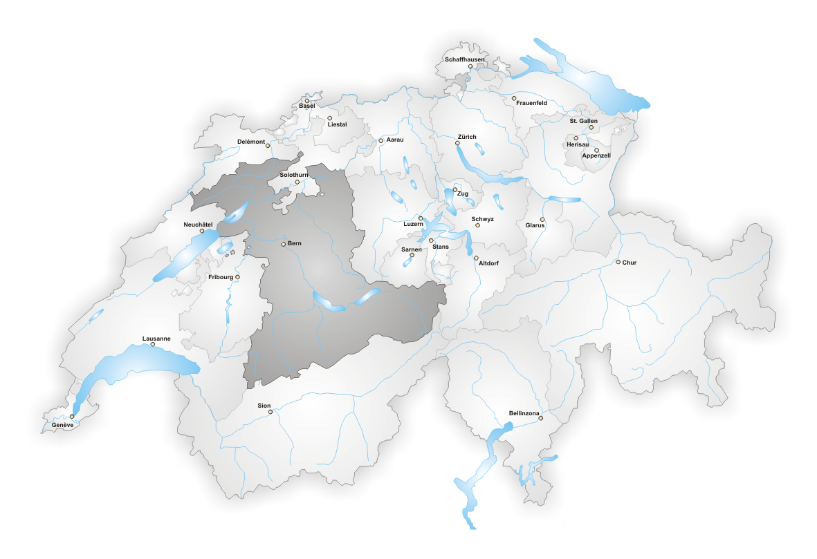 Karte Lage Kanton Bern Karte Lage Kanton Bern