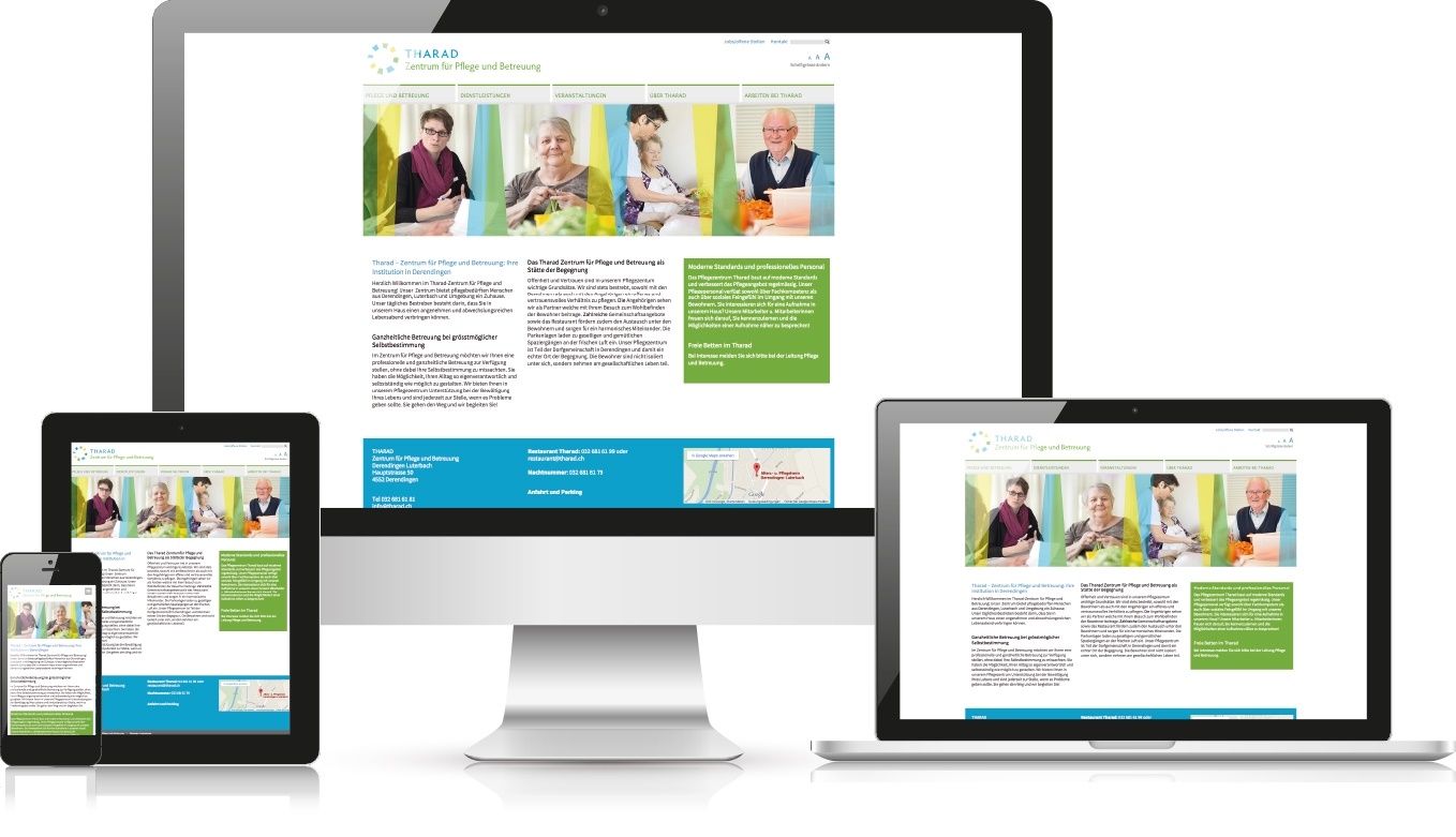 Referenz iQual Responsive Webdesign Tharad