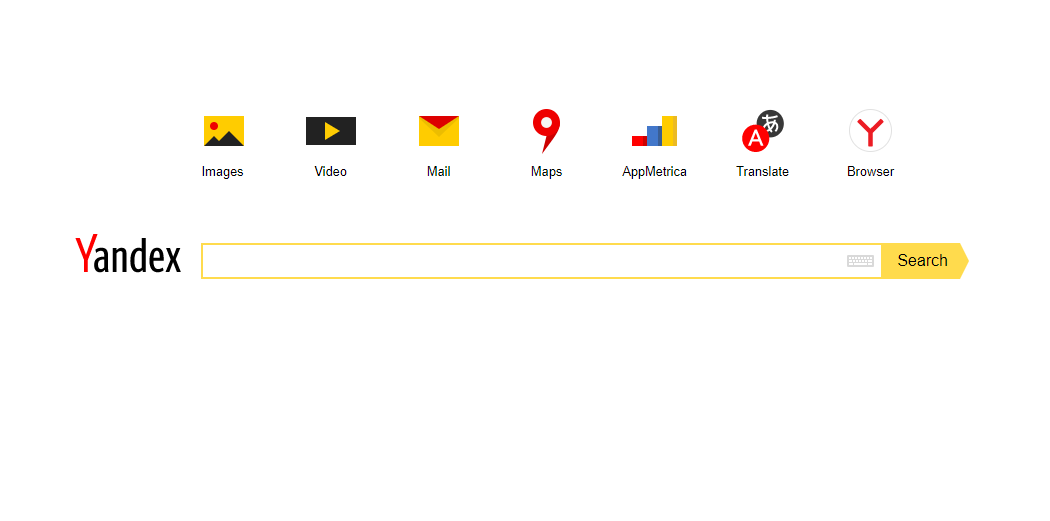 Screen Yandex Suchmaske