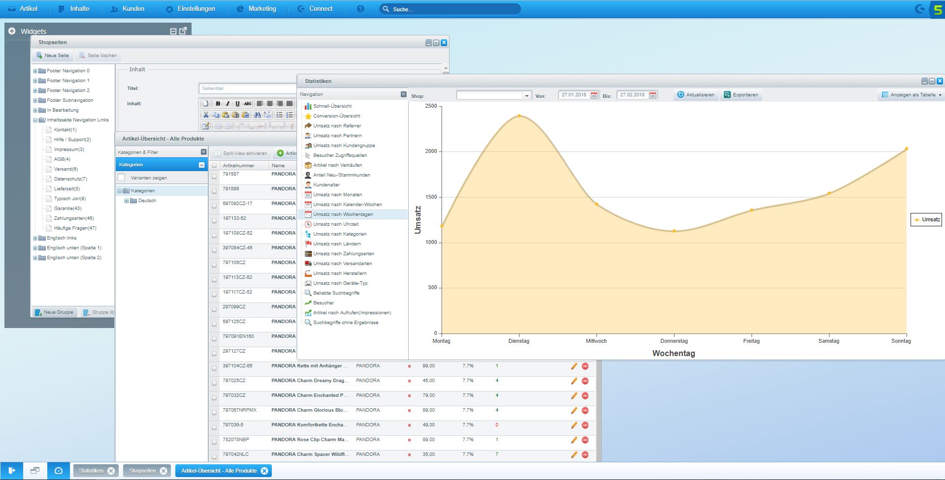 Shopware Backend Jori