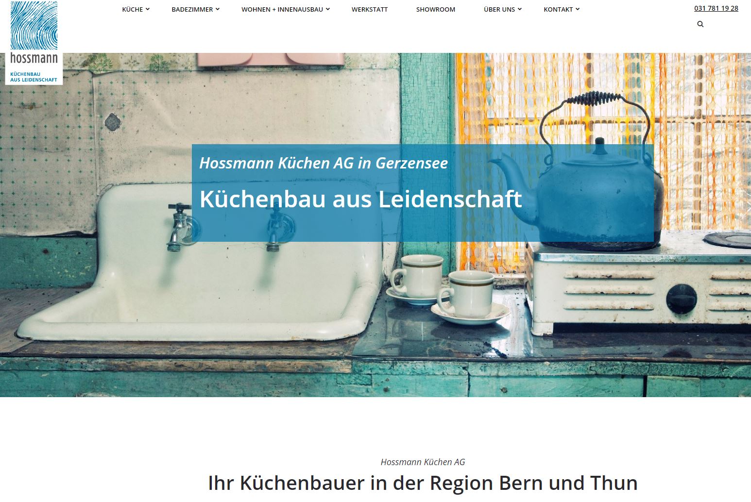 Website Hossmann Küchen