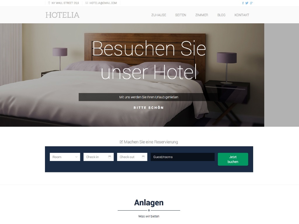 Theme iQual Website Hotelia Theme iQual Website Hotelia