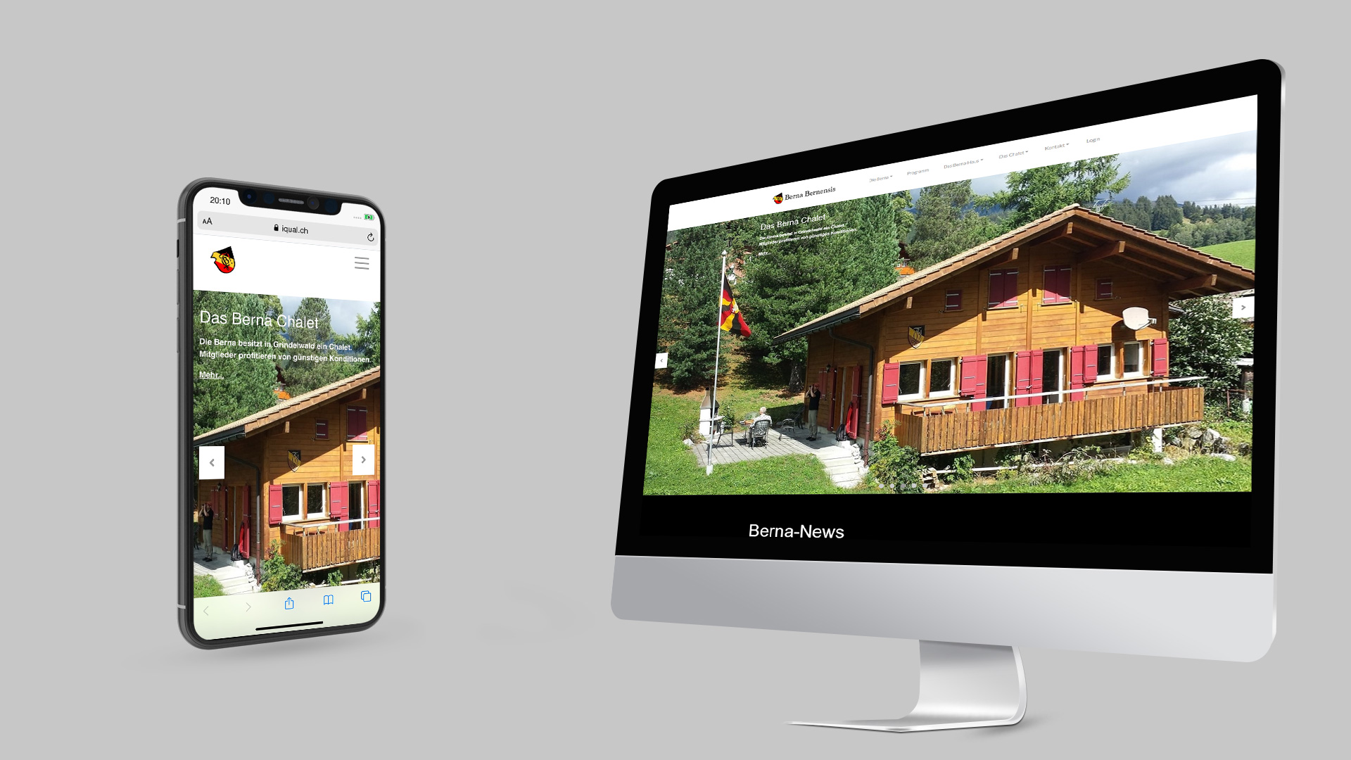 Website mit CMS für Berna-Bernensis