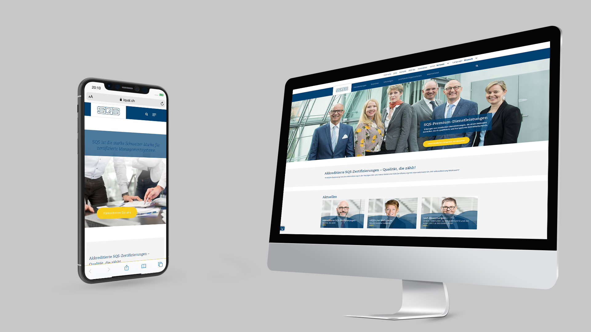 Corporate Website der SQS