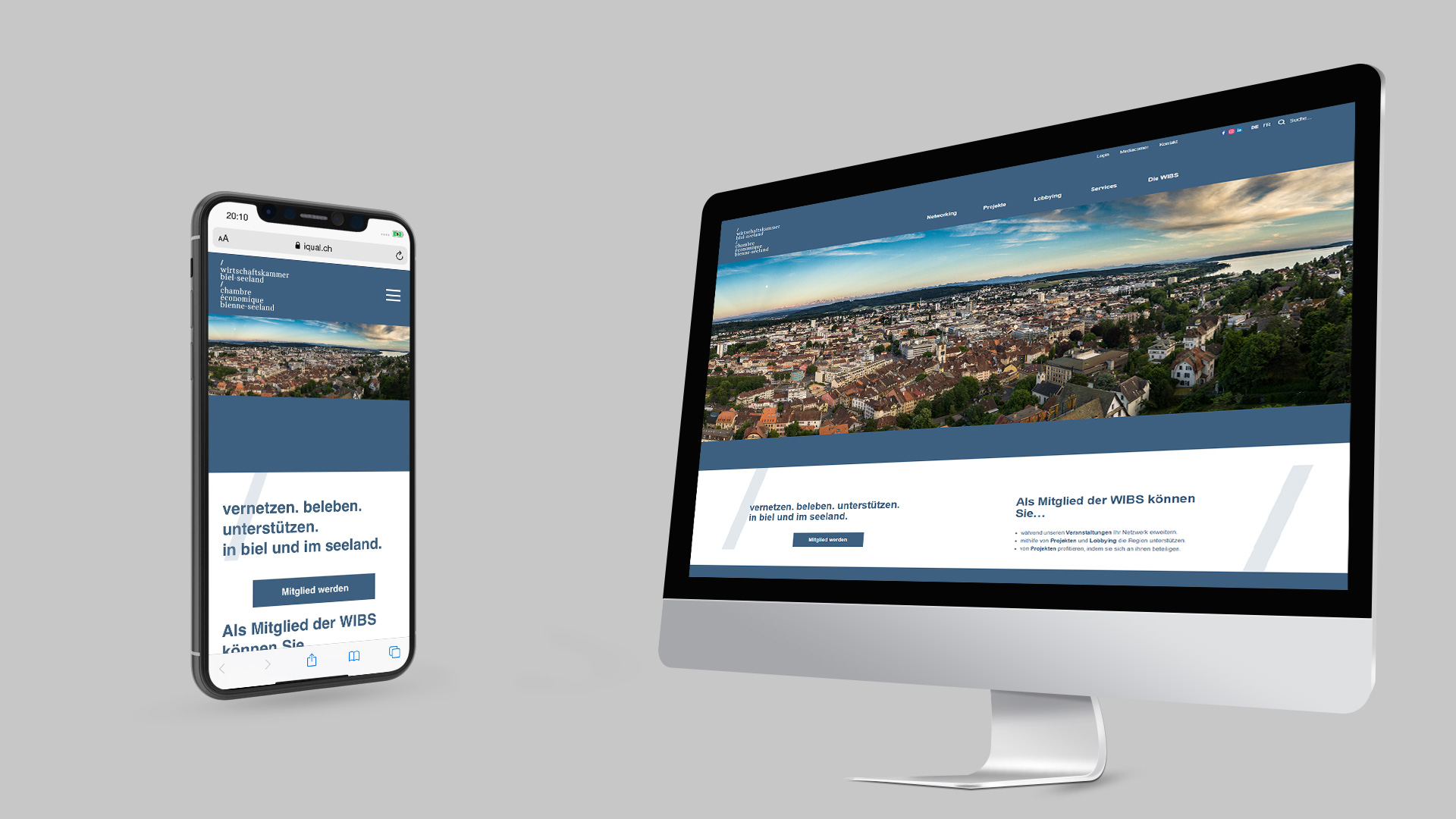Wirtschaftskammer Biel-Seeland - Redesign Website