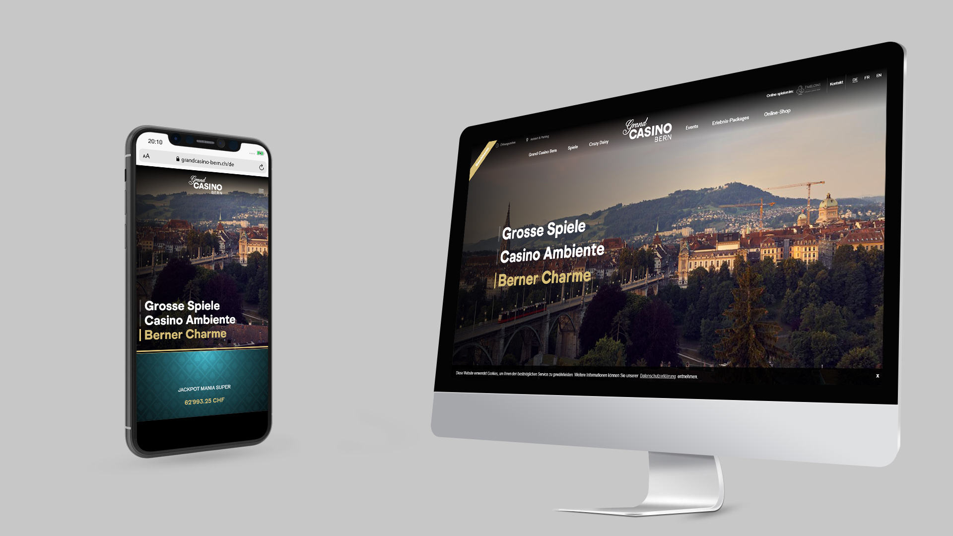 Grand Casino Bern – Relaunch der Website
