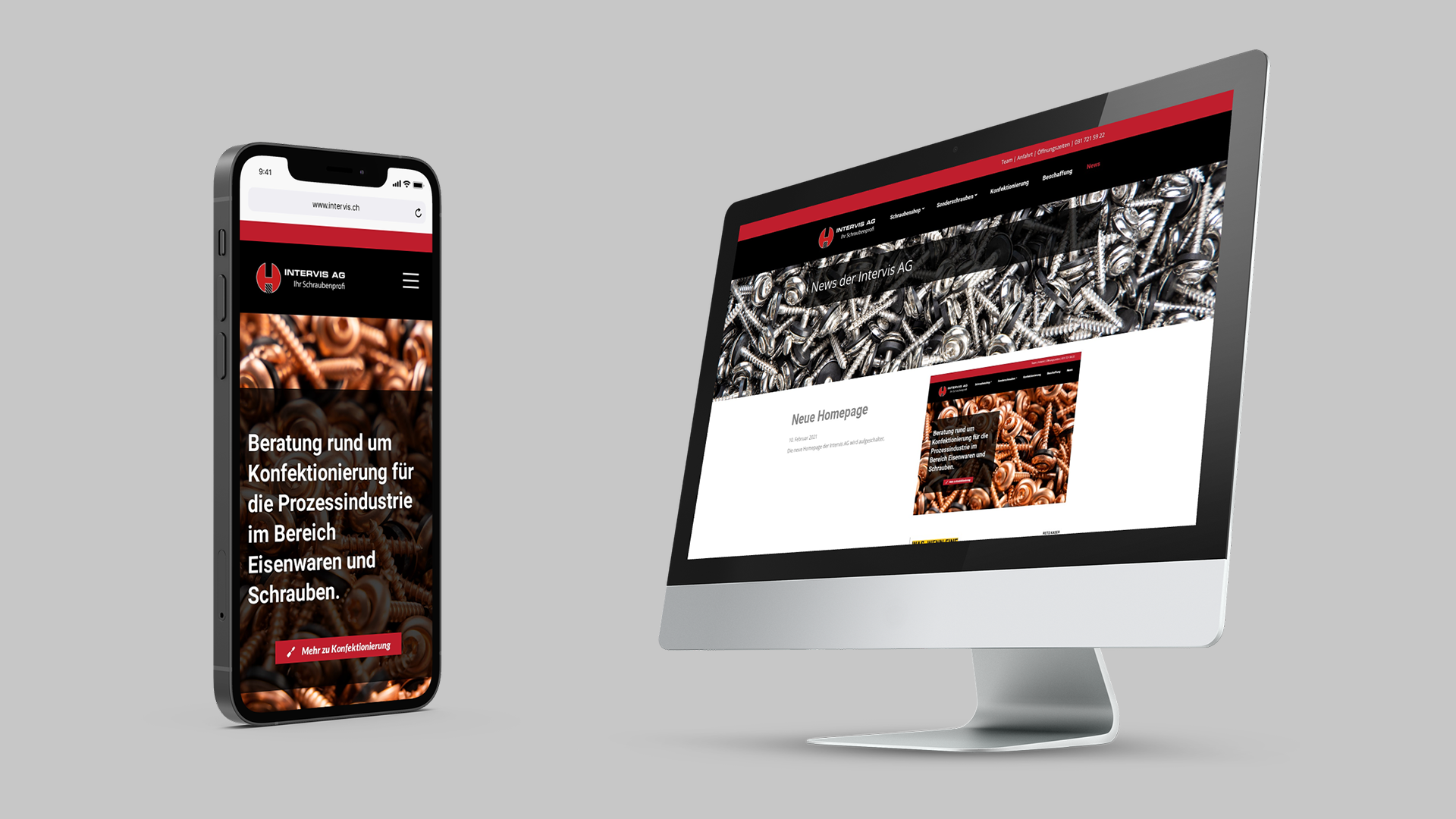 Intervis AG Website Redesign