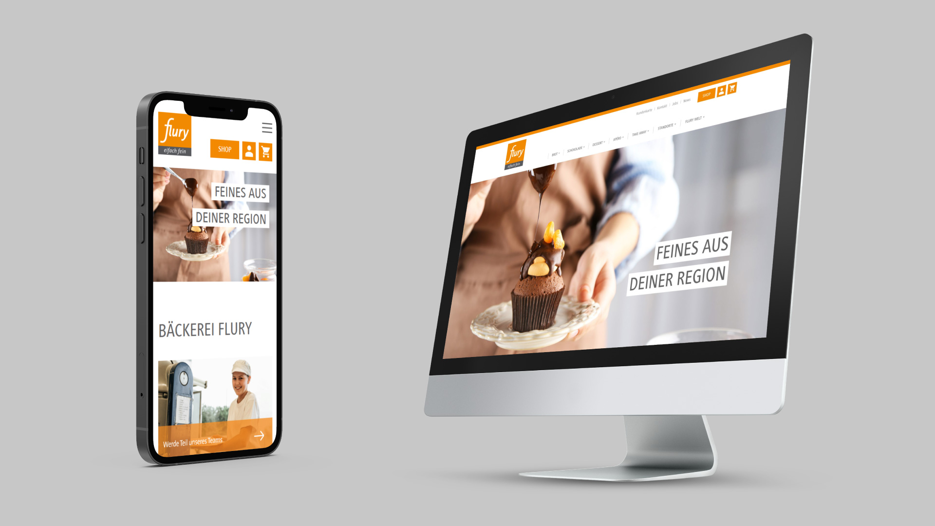 Online Shop und Webdesign für Flury Bäckerei
