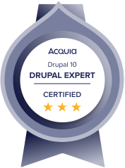 Badge von Drupal 10_Drupal Expert