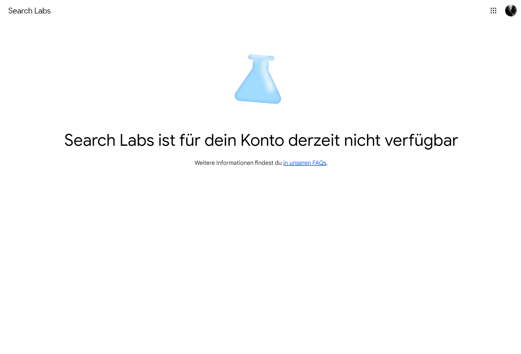 Screenshot aus Google Labs