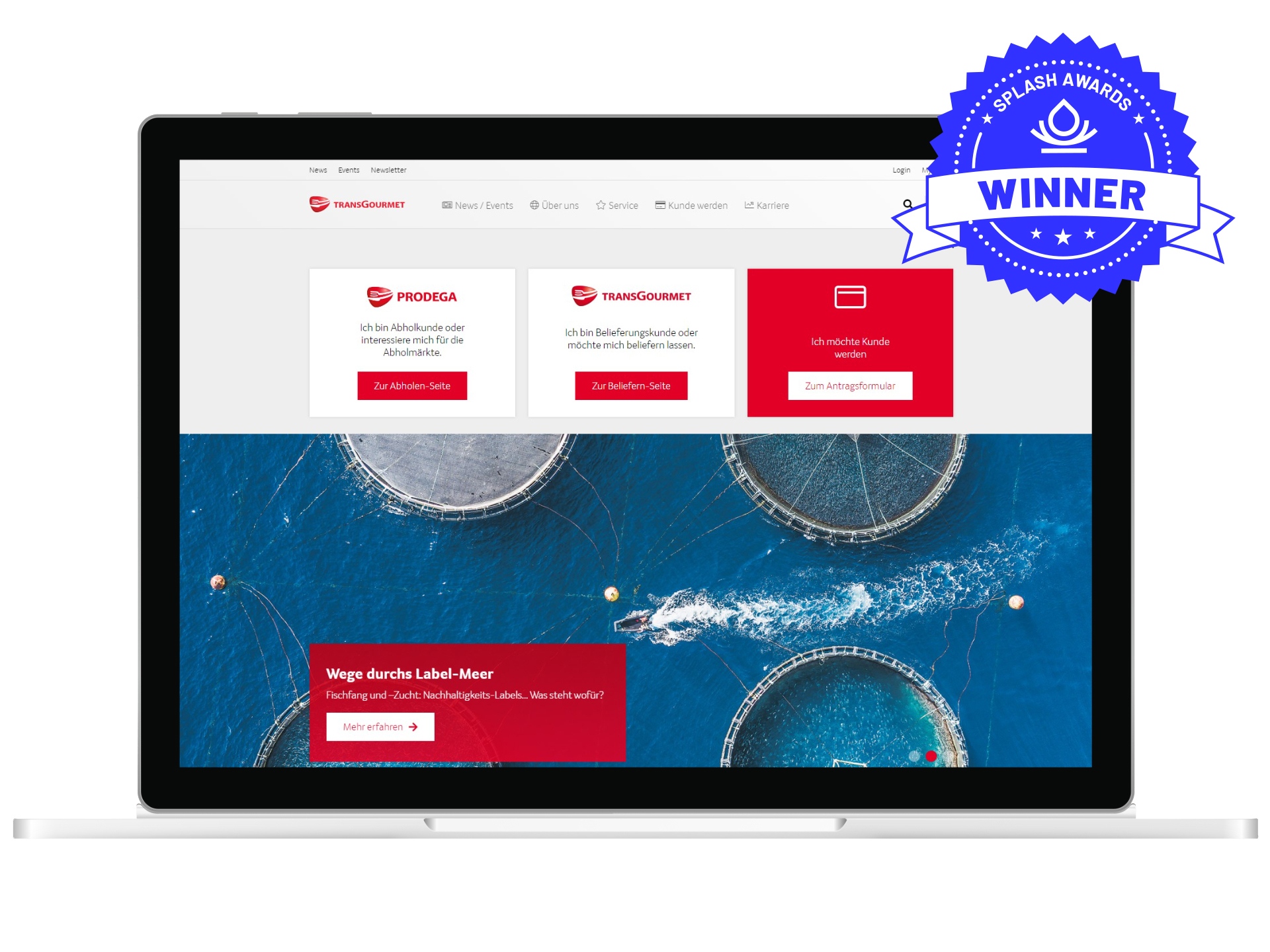 Transgourmet Website Splash Award Winner