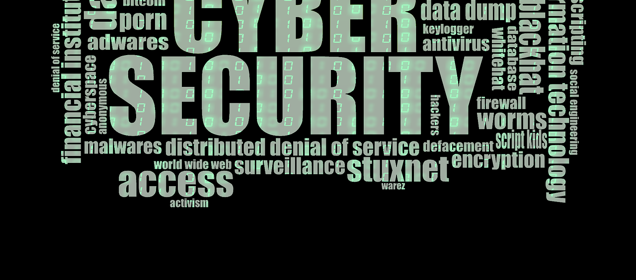 Bild mit der Aufschrift "Cyber Security"