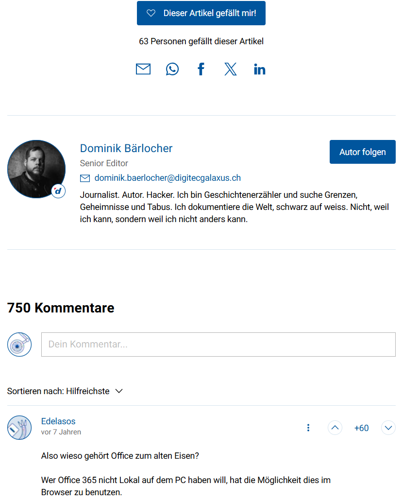 User generated Content: Beispiel Digitec Artikel zu Synology NAS von Dominik Bärlocher User generated Content: Beispiel Digitec Artikel zu Synology NAS von Dominik Bärlocher