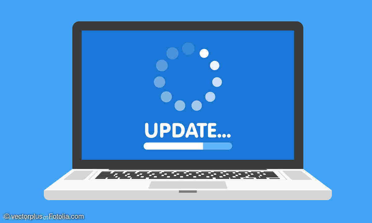 Laptop mit eine Update