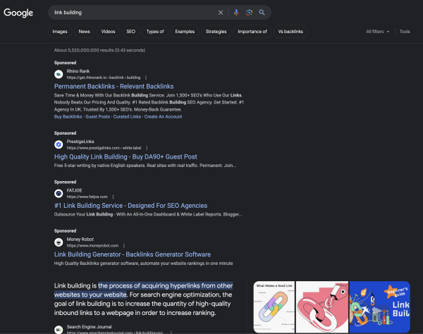 Screenshot der Google Suche Screenshot der Google Suche