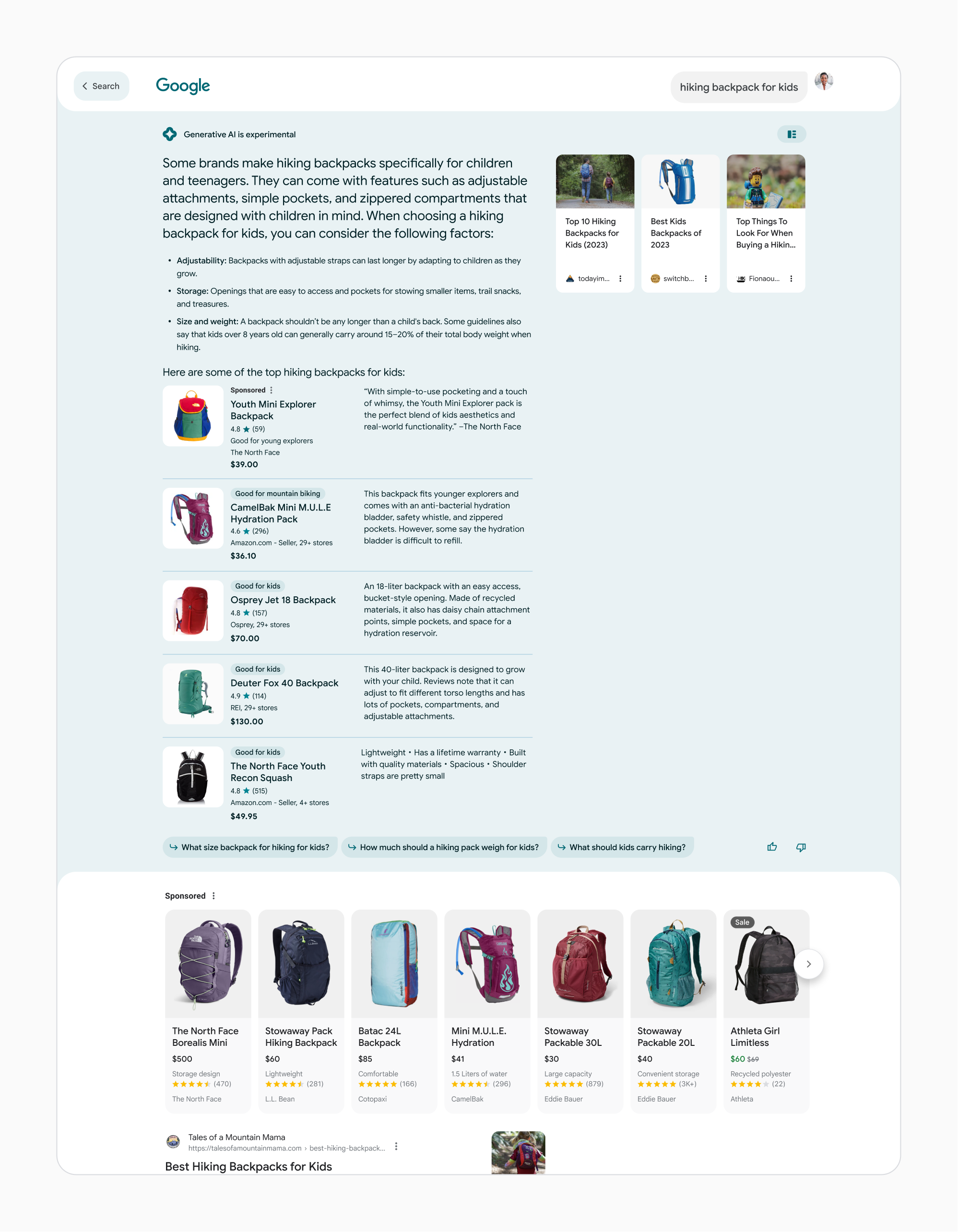 Google Werbung in Chat Konversation Screenshot von Google Werbung in Chat Konversation
