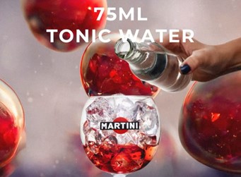 Mittels AI generierte Werbebilder von Martini Screenshot von Mittels AI generierte Werbebilder von Martini