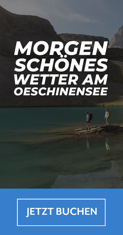 Beispiel hyperlokales Geotargeting: Anzeige Oeschinensee Beispiel hyperlokales Geotargeting: Anzeige Oeschinensee