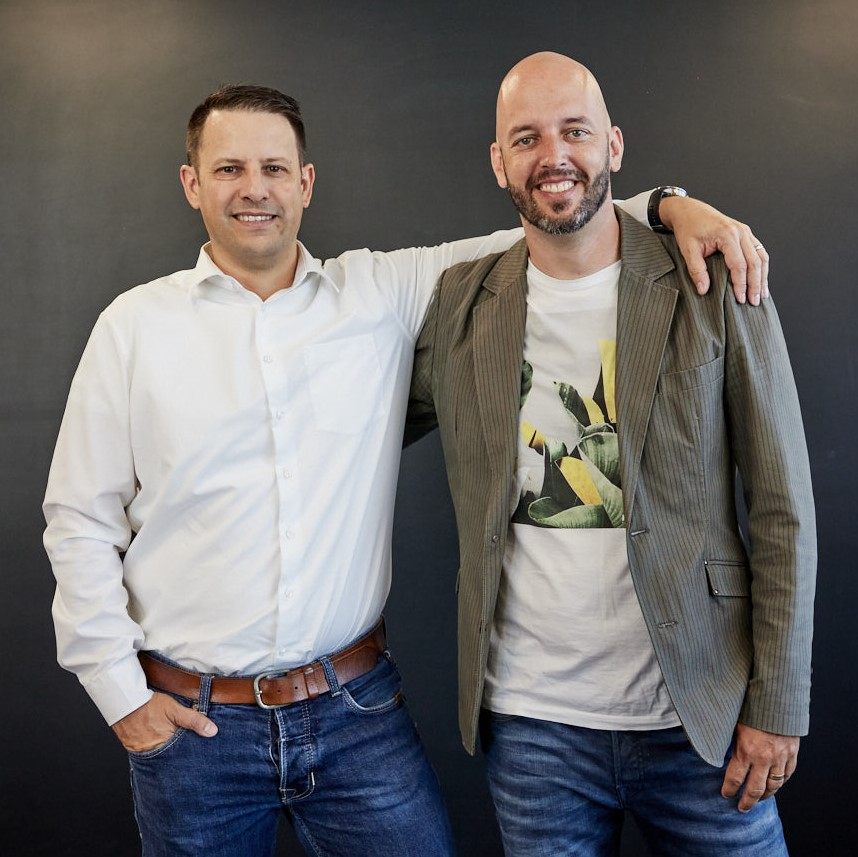Die beiden Gründer Olivier und Lukas Die beiden Gründer Olivier und Lukas