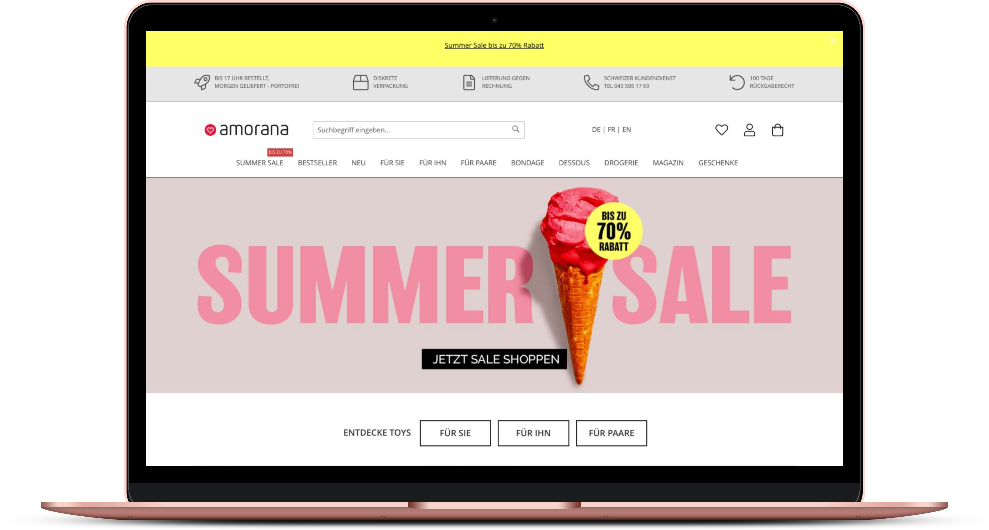 Laptop mit Summer Dale von Amorana Laptop mit Summer Dale von Amorana