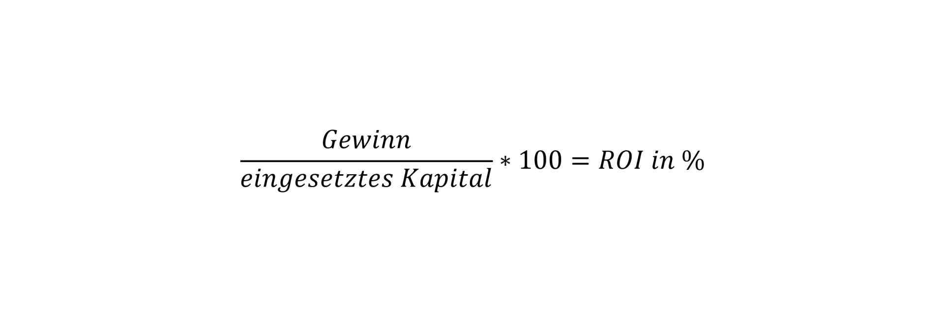 Berechnung ROI