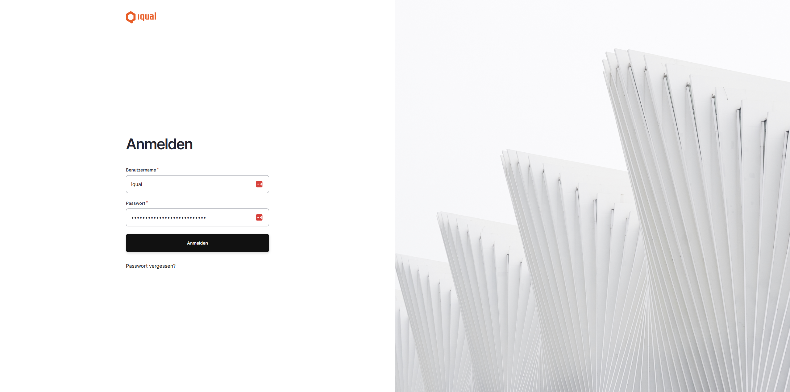 Drupal ICMS Login Maske
