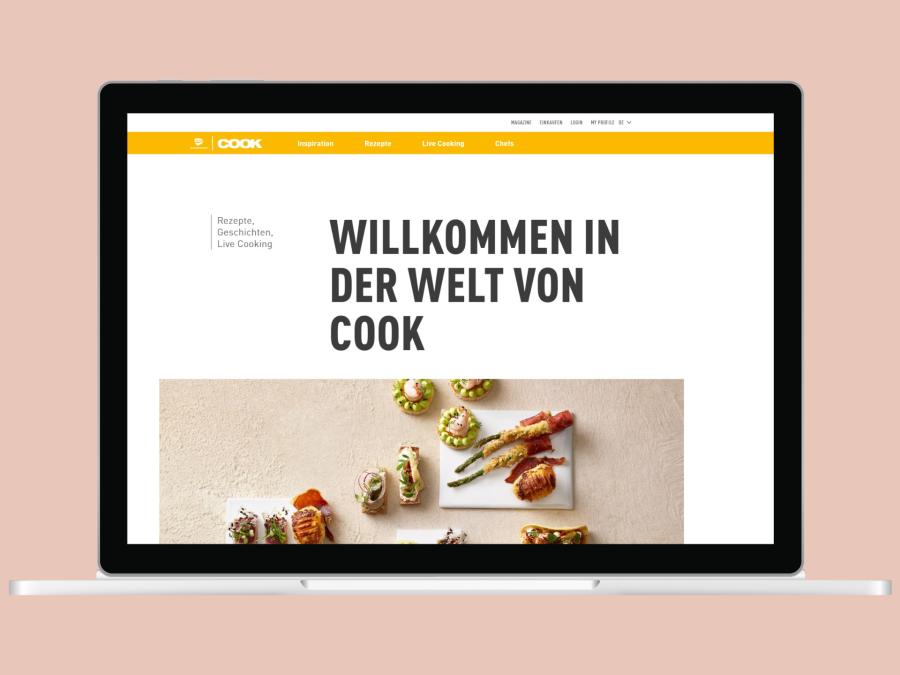 Cook Website von Transgourmet Screenshot der Transgourmet Website