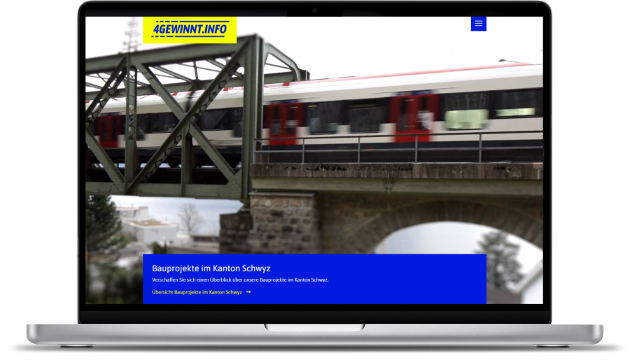Screenshot Startseite 4gewinnt, SBB