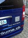 QR-Code an einem Auto
