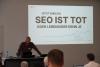 PowerPoint Folie mit Überschrift «SEO ist tot»